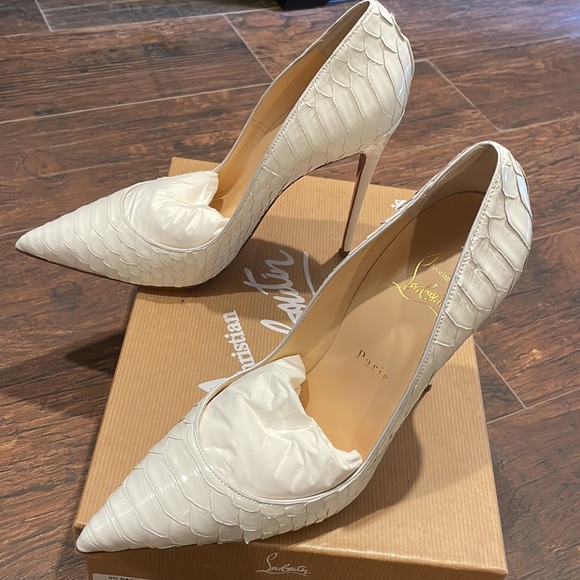 Christian Louboutin so late 120 python crystal shoes - Picture 3 of 5